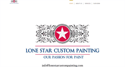 Desktop Screenshot of lonestarcustompainting.com