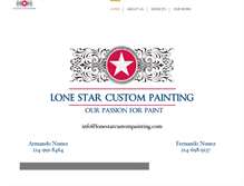 Tablet Screenshot of lonestarcustompainting.com